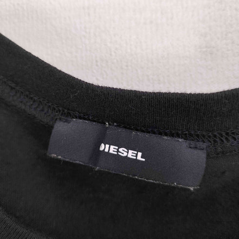 ディーゼル DIESEL 00S デザイン クルーネック Tシャツ ロング丈 レディース FREE